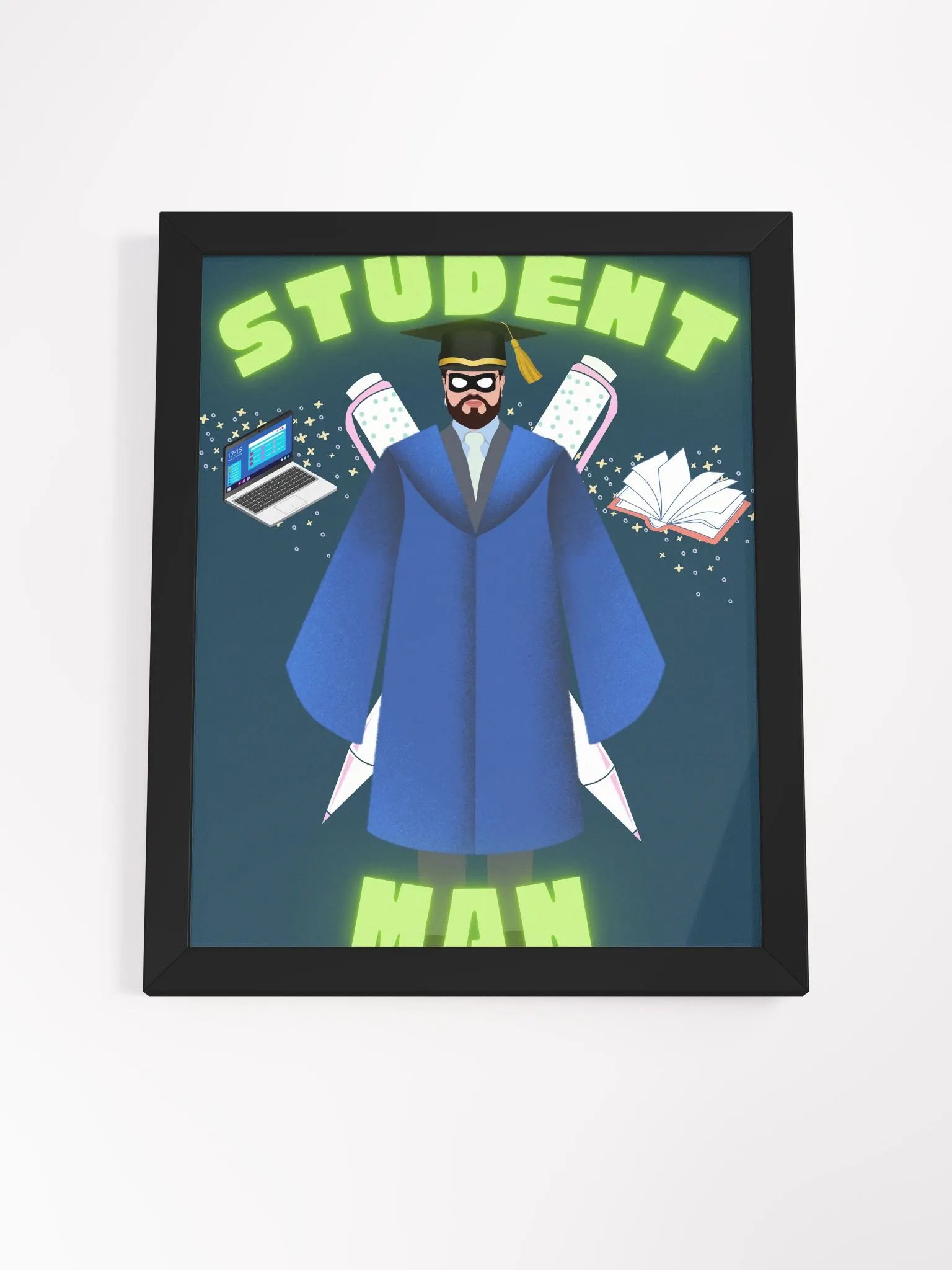 Student Man Framed Poster product image (2)
