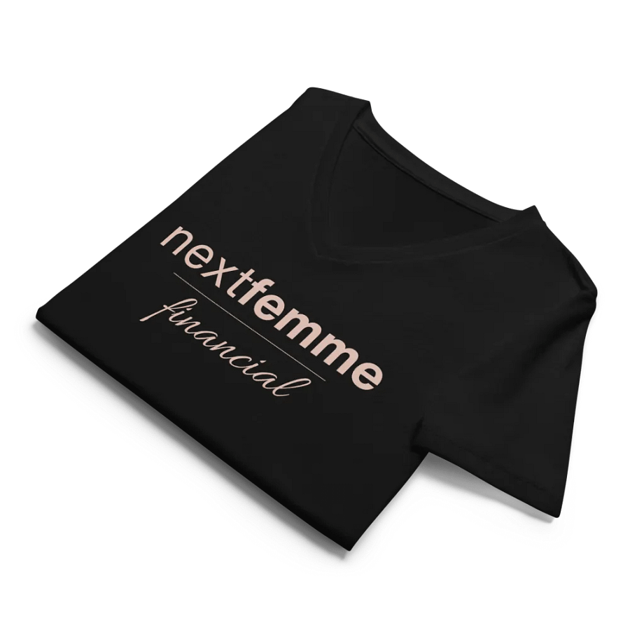 Relaxed V-Neck Tee with Pink Logotype product image (10)