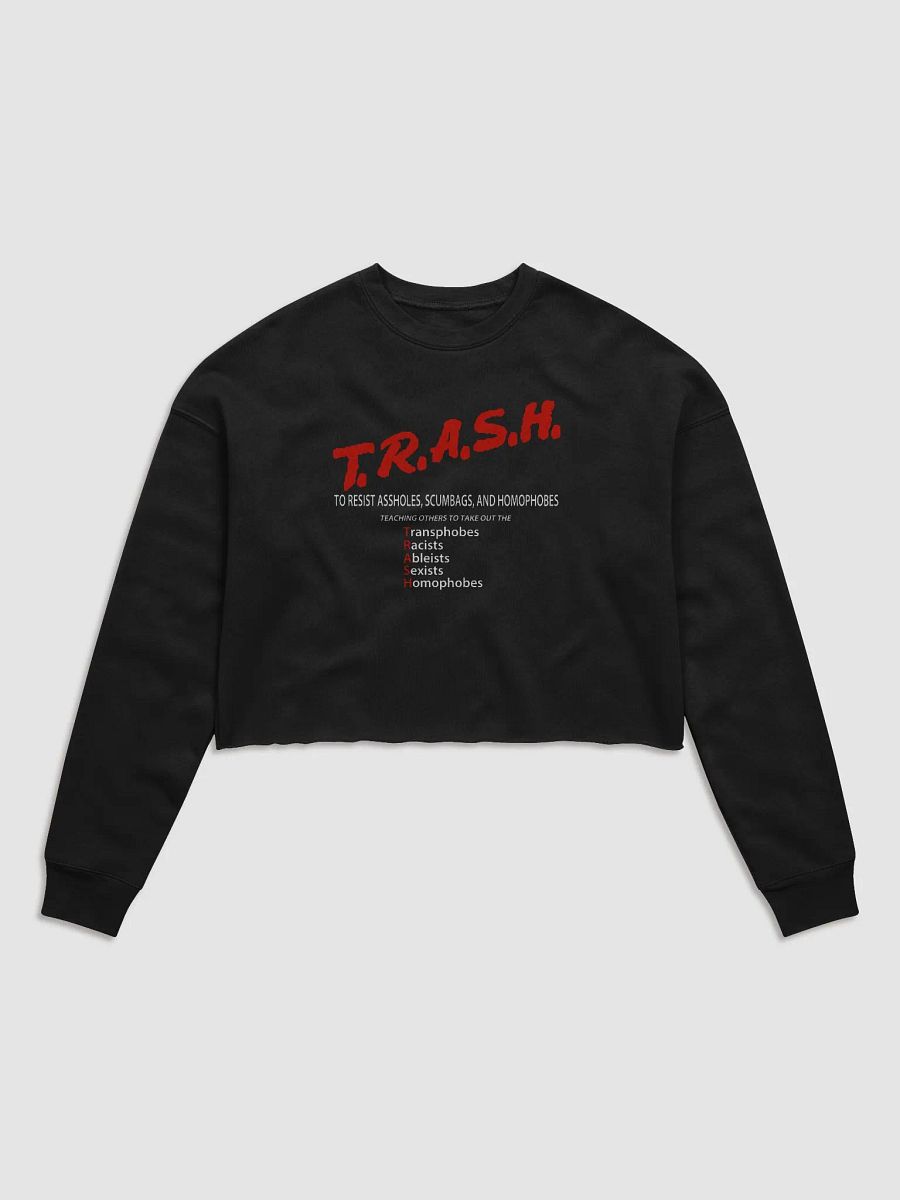 TRASH Crop Sweatshirt product image (1)