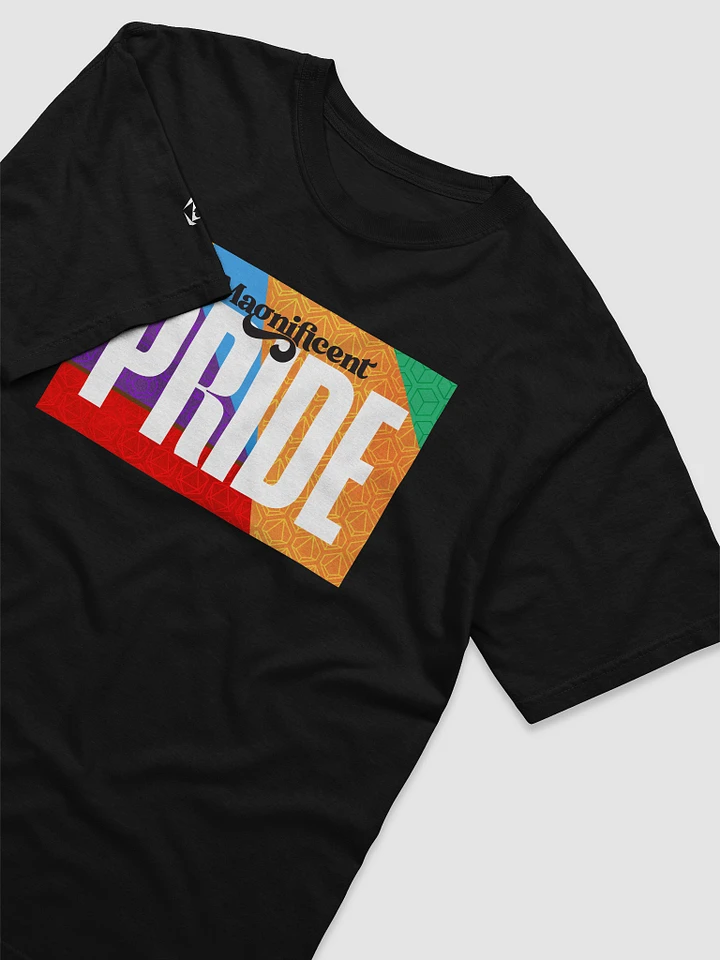 Magnificent PRIDE Pattern Tee - Black product image (1)