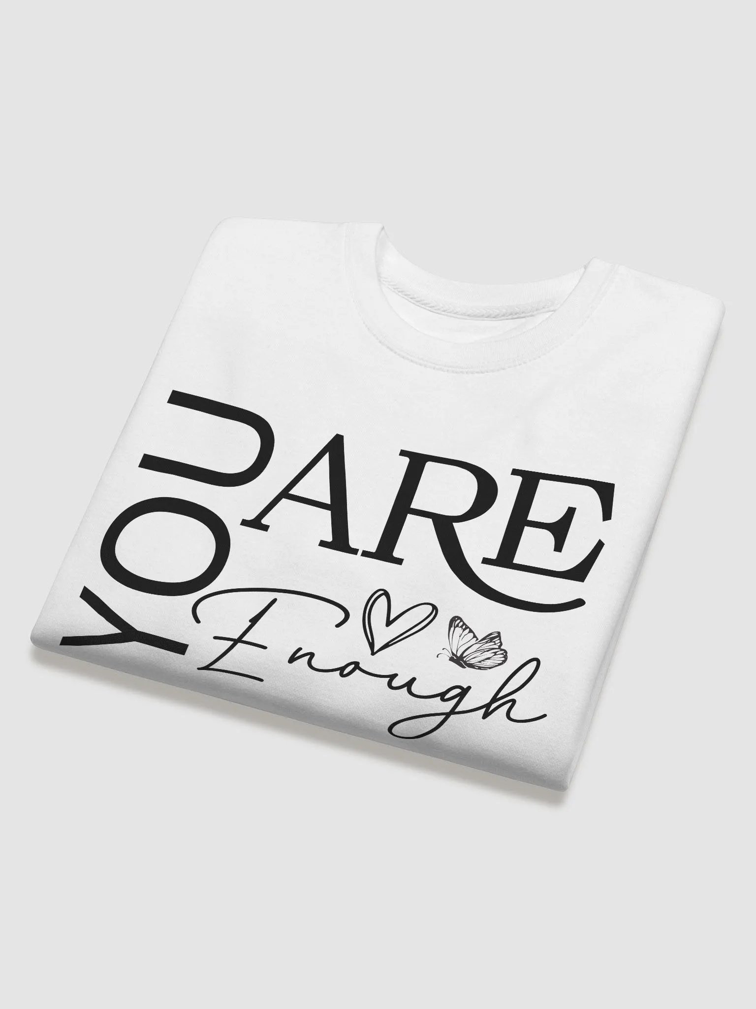 You Are Enough - Empowering Motivational Quote Unisex Premium Sweatshirt product image (4)