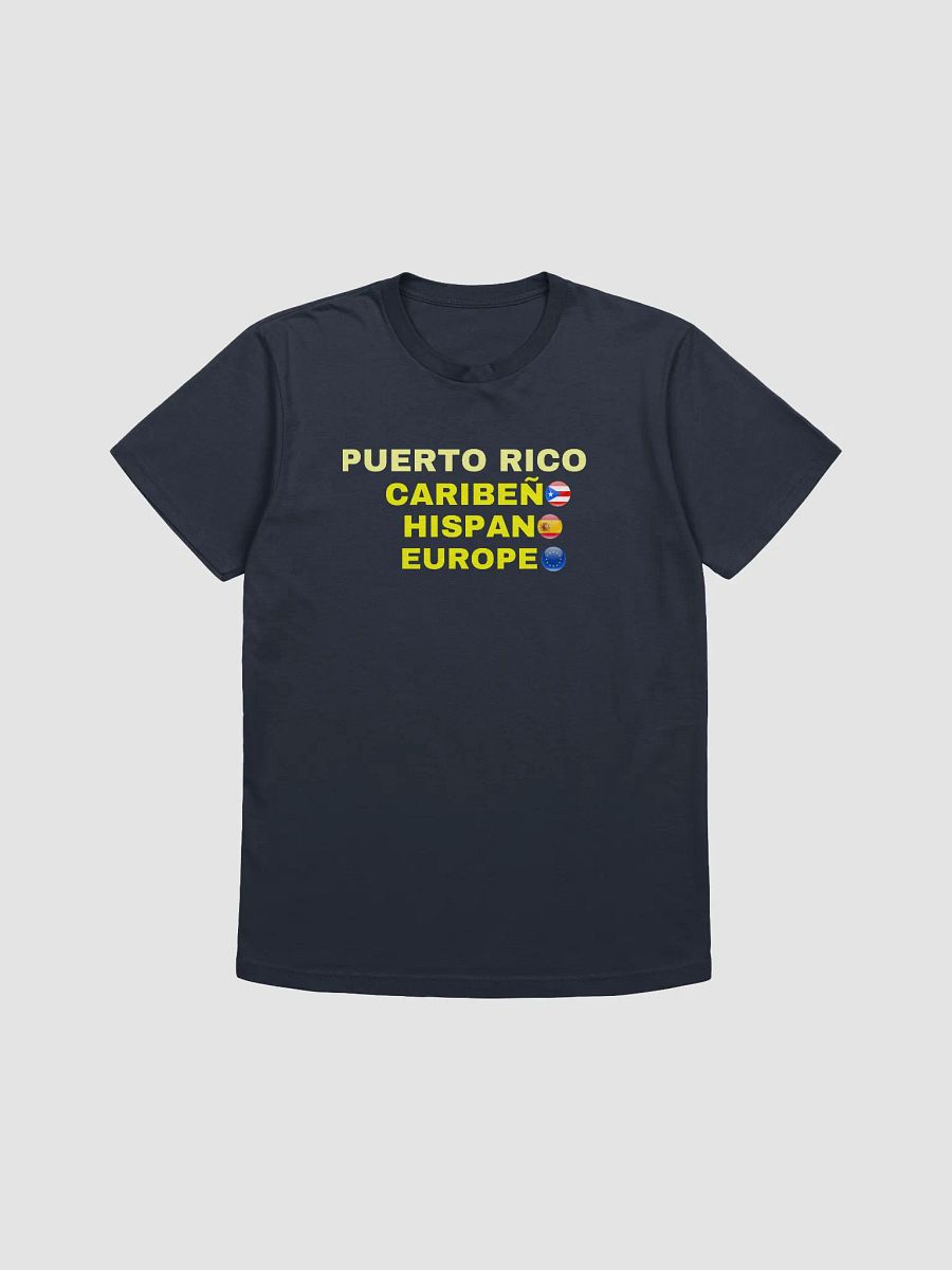 Camiseta manga corta negra - Puerto Rico Caribeño Hispano Europeo product image (3)