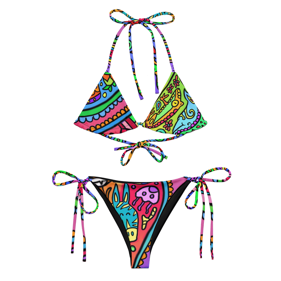Trippy Colors Bikini on Black product image (2)