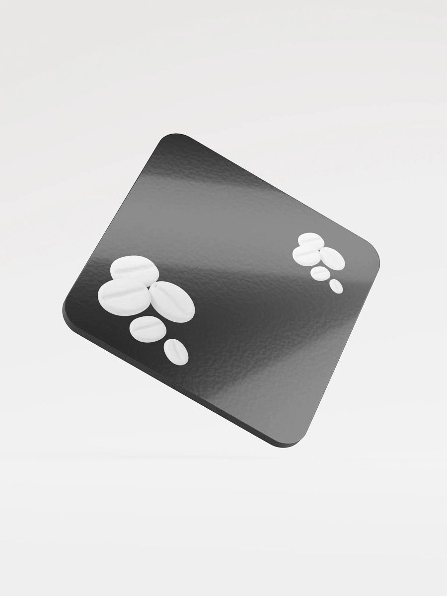 Black I Swear They Are Coffee Beans! White Coffee Beans Coaster product image (1)