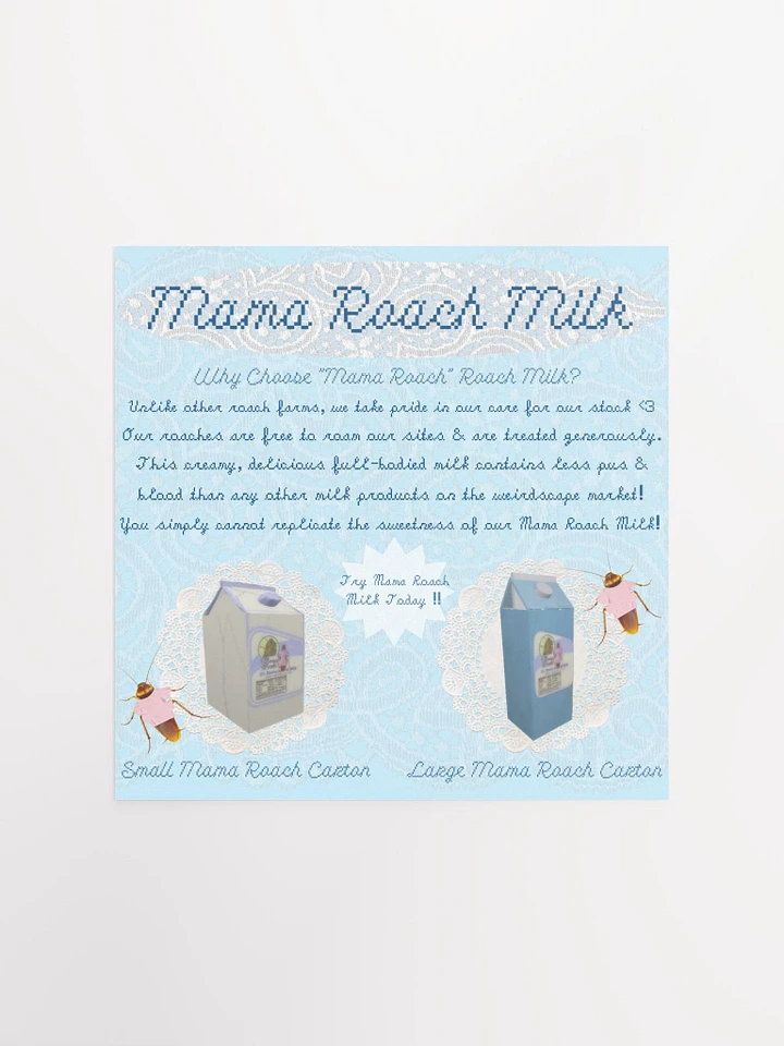 Mama Roach Milk Website Square Matte Poster product image (1)