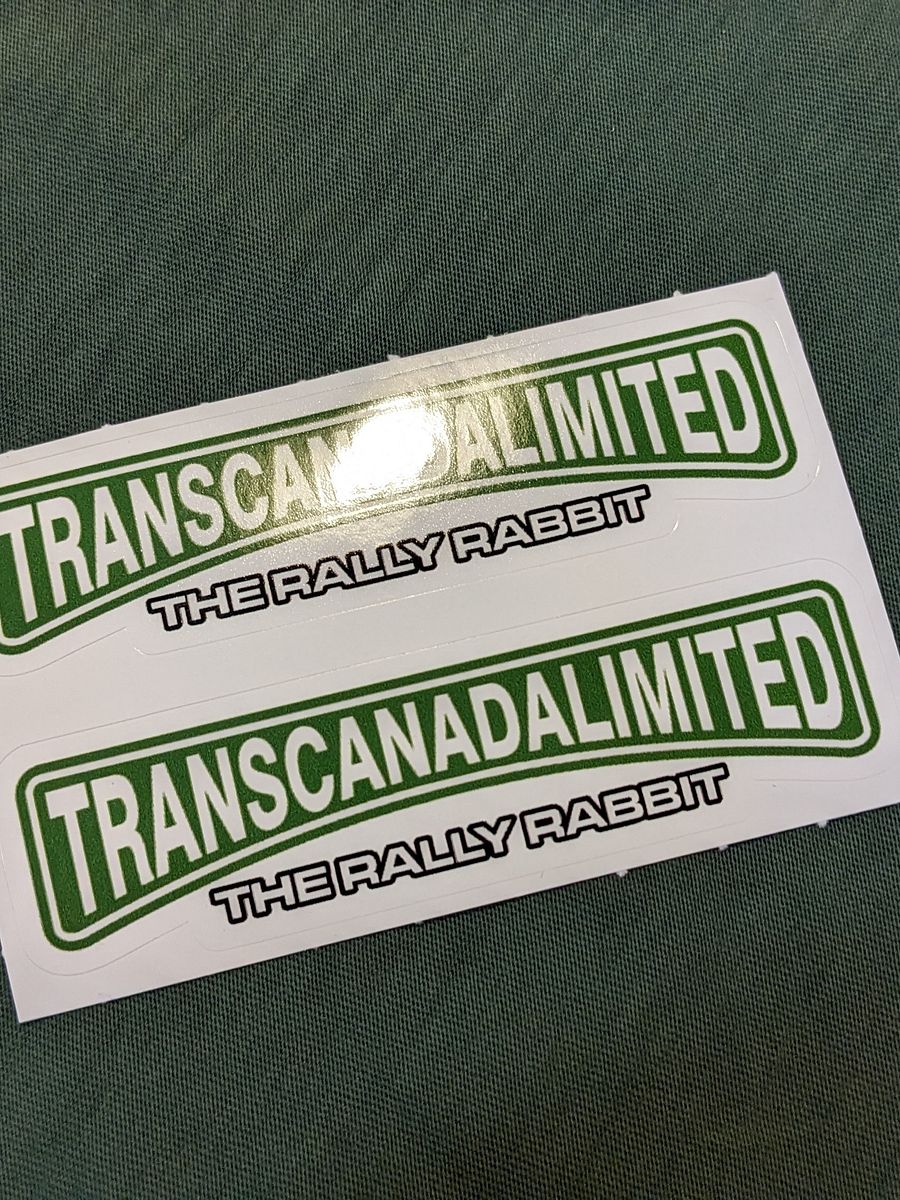 Classic Rally Rabbit Logo Sticker x2 product image (1)