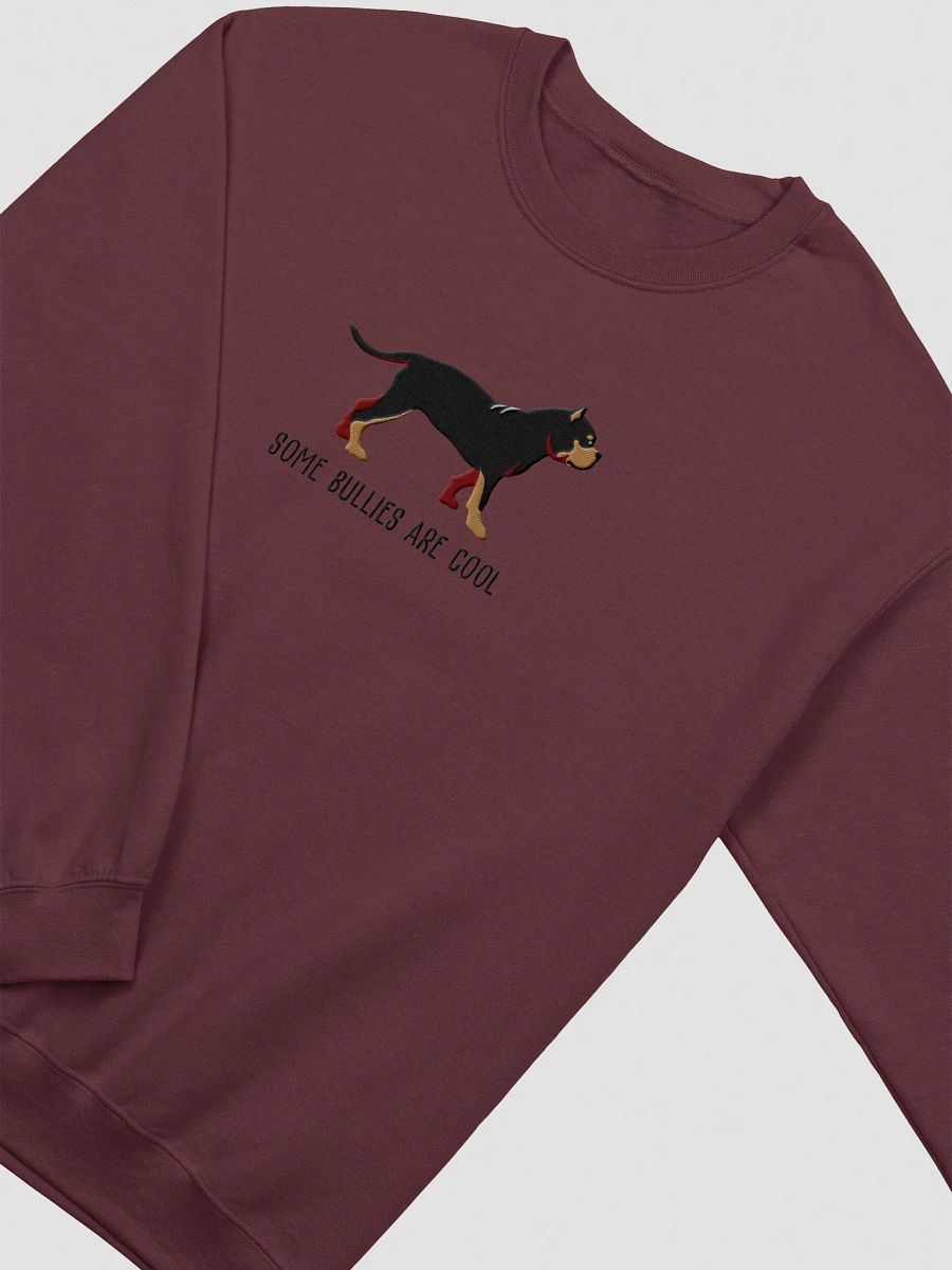 Some Bullies Are Cool Sweatshirt (Embroidered) of an American Bully(Black & Tan) product image (6)