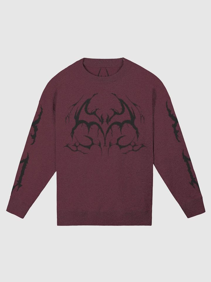 Bat Sigil Sweater Burgundy product image (1)