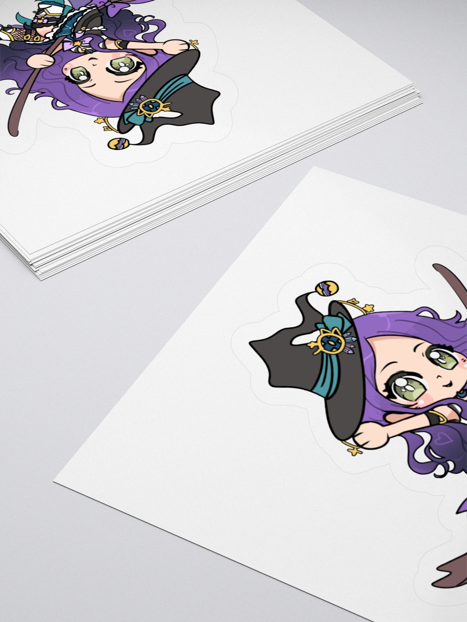 "Chibi Flying Broomstick" Constellation Sorceress Starfire Sticker product image (11)