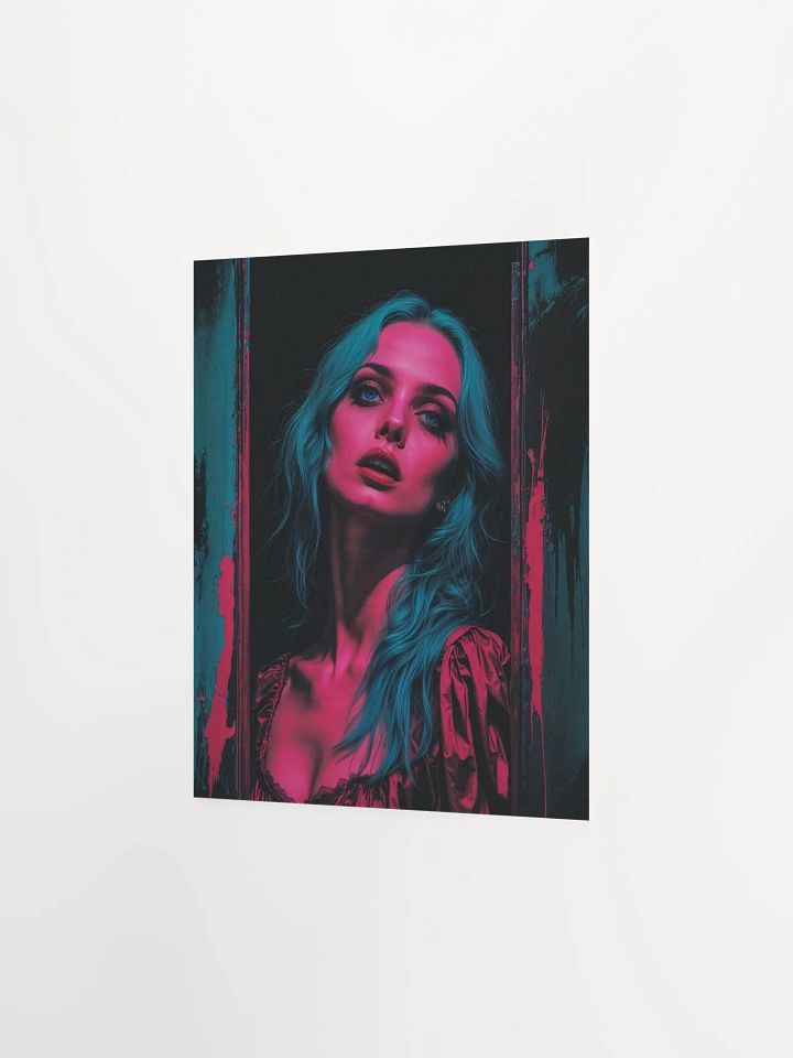 Intense Blue Hair Poster product image (1)