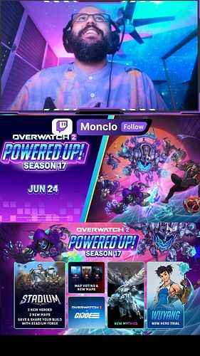La temporada 17 de #Overwatch2 se acerca y ya podemos ver que viene con 8Bits, GI JOE, Votacion de Mapas, nuevos mapas, Stadi...