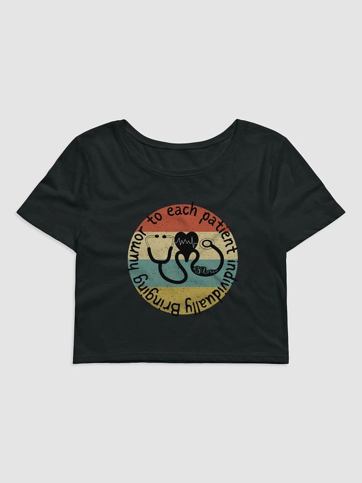 Bringing humor to each patient individually Crop Tee product image (2)