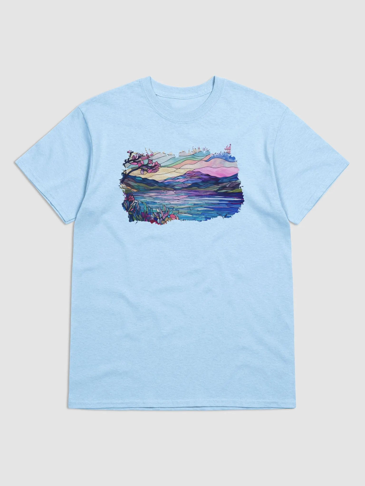 Stained Glass Cherry Blossoms by the Lake product image (14)