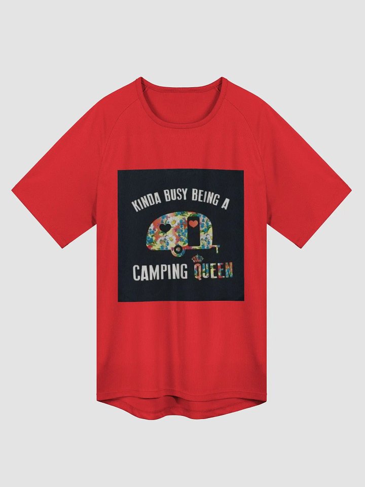 "Camping Queen" T-Shirt Red (Ladies) product image (1)