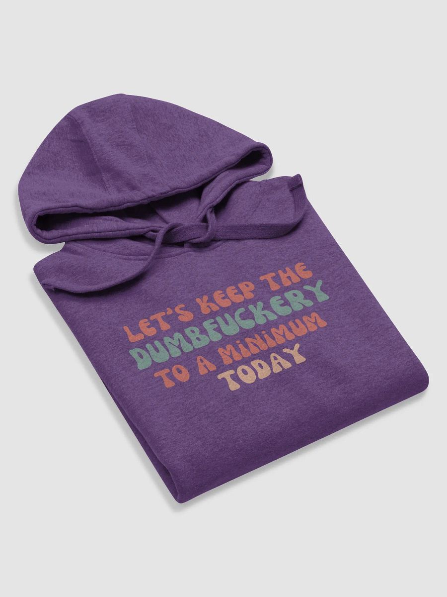Hoodie: Let's Keep the DumbF*ckery to a Minimum Today product image (15)