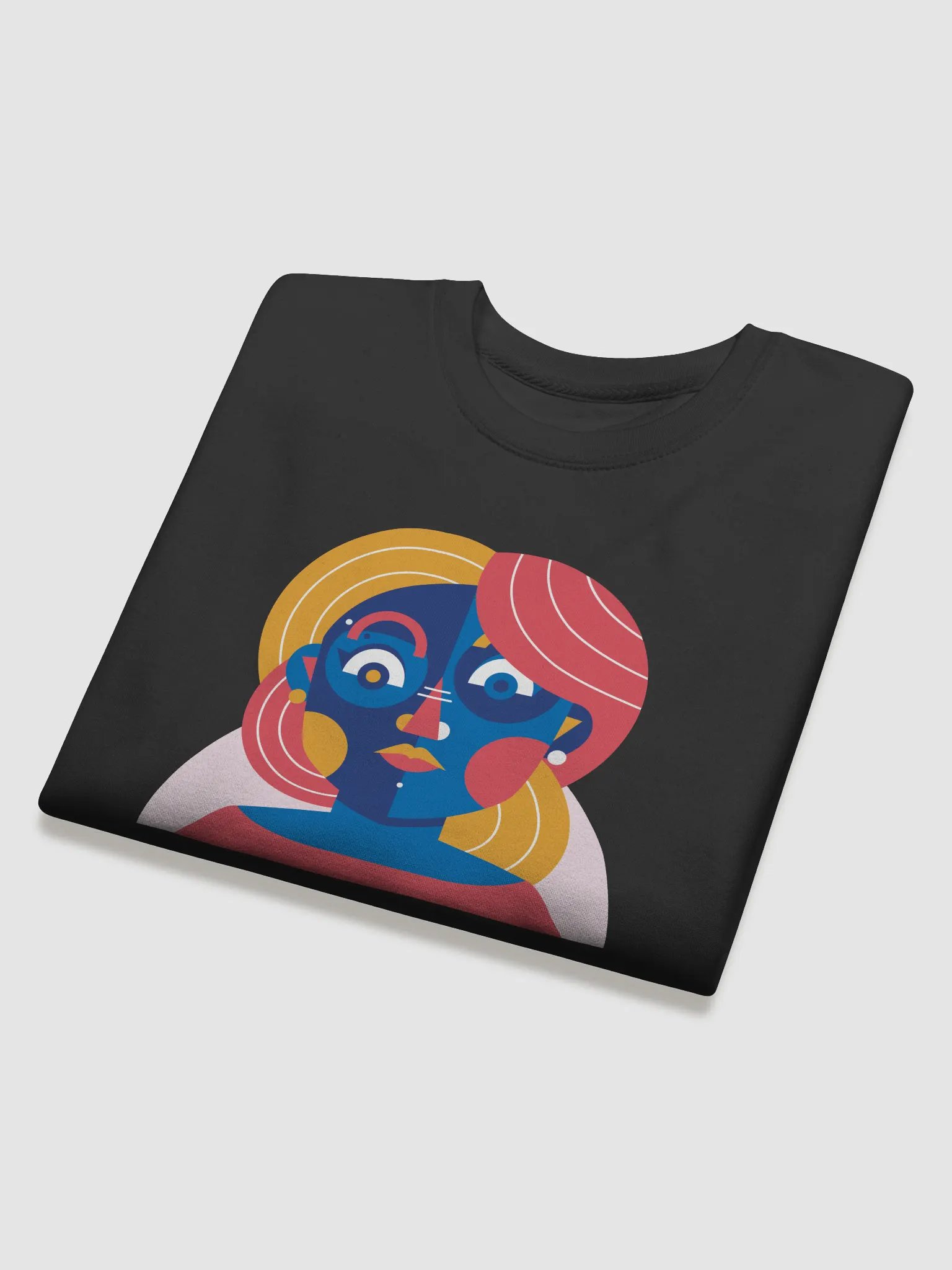 Geometric Portrait Premium Sweatshirt product image (4)