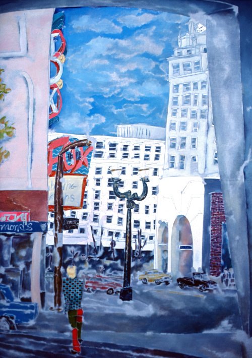 From Metro on Broadway (1986) on canvas (32" x 38") product image (1)