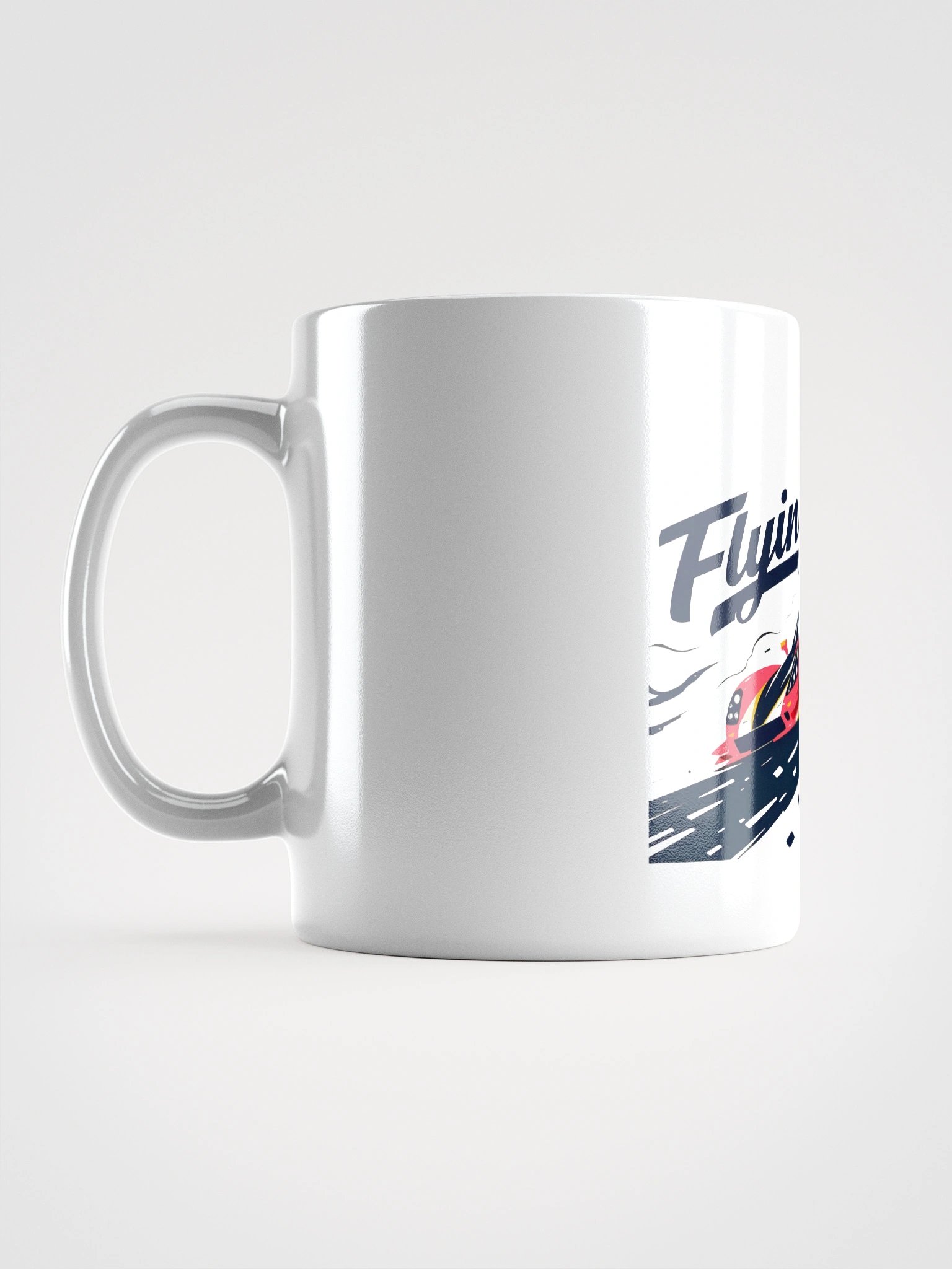 Supersonic Race Car | 'Flying' Speed Art Print Glossy Mug product image (18)