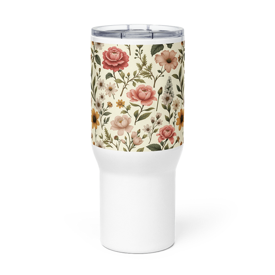 Vintage Elegance Floral Travel Mug product image (3)