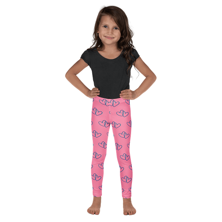 Pink Heart Kids Leggings product image (1)
