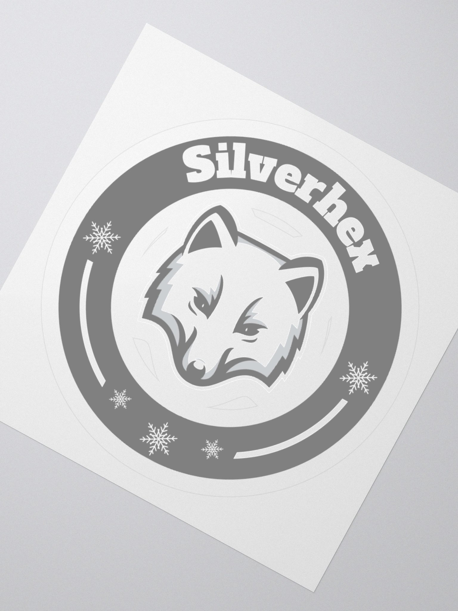 Snowy Fox Kiss Cut Stickers product image (2)