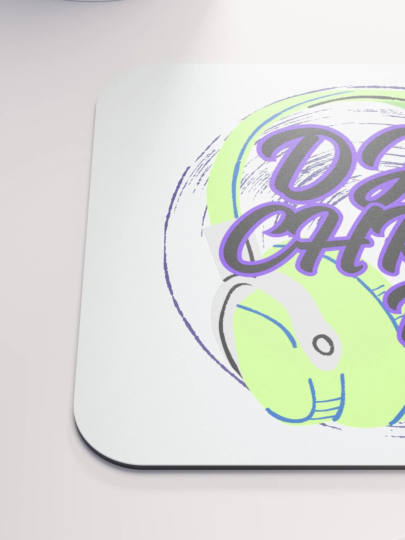 Mouse Pad With Lime Green Graphic product image (6)