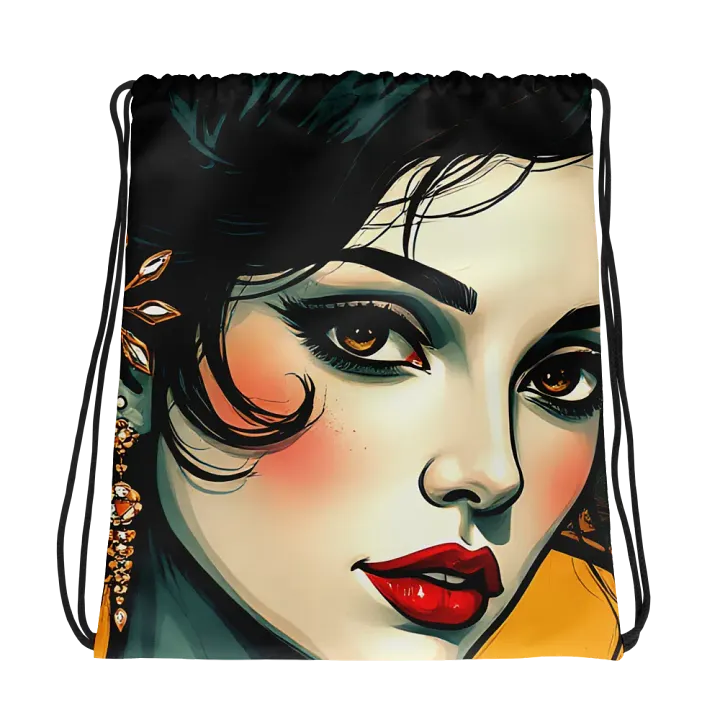 Floral Femme Fatale Drawstring Bag product image (1)