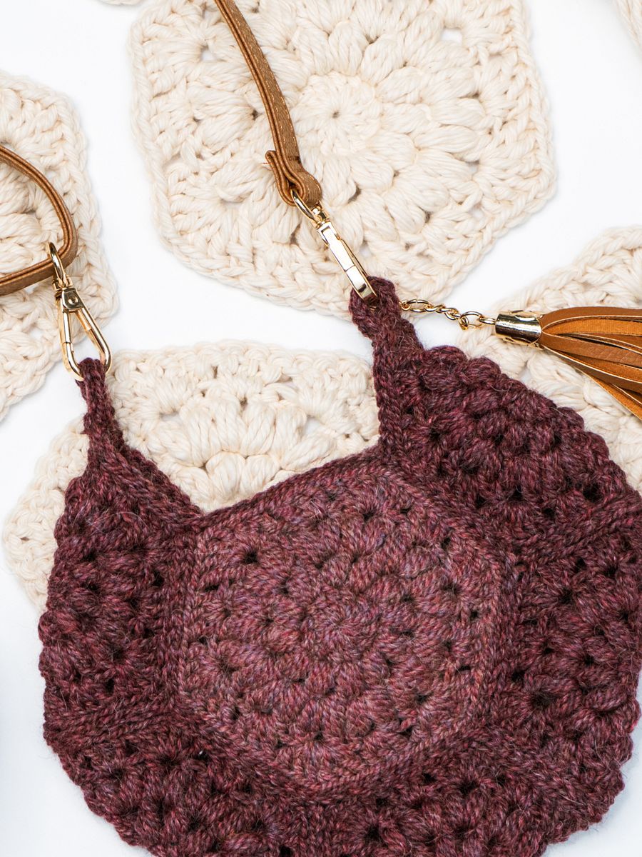 Easy Seven Hexagon Crochet Bag Pattern - Quick Project product image (3)