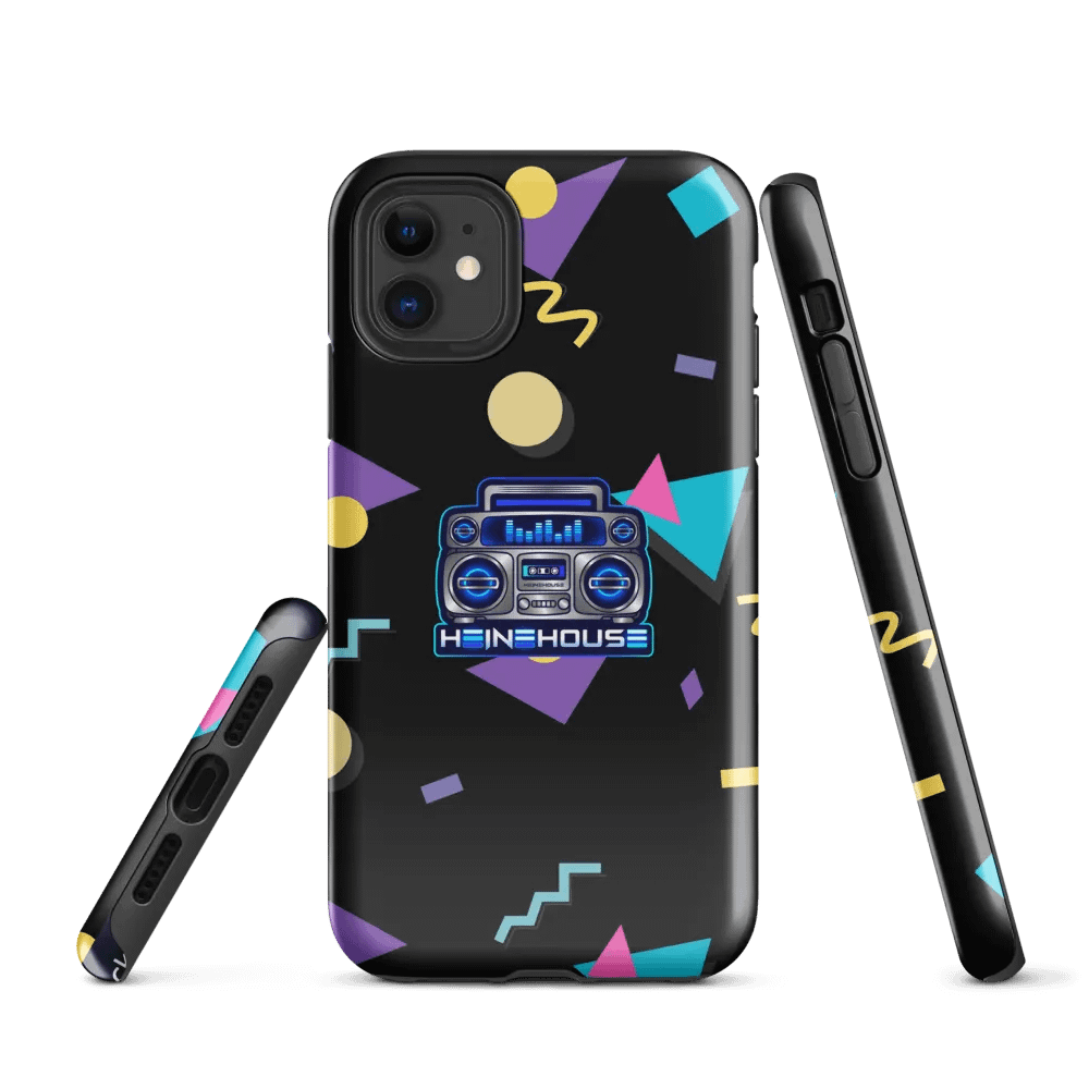 Geometric Tough iPhone® Case (Not MagSafe) - Retro Boombox product image (1)