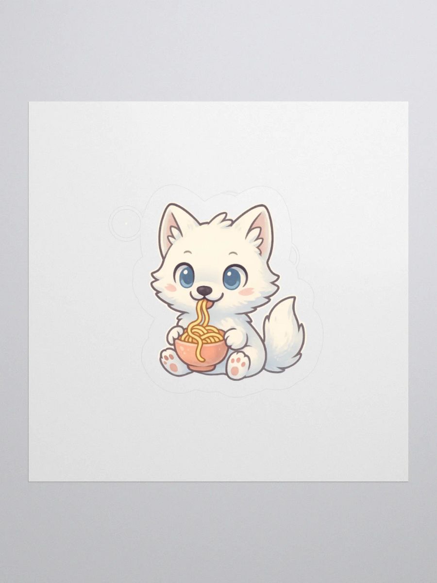 Noodle Time Arctic Fox Sticker product image (1)