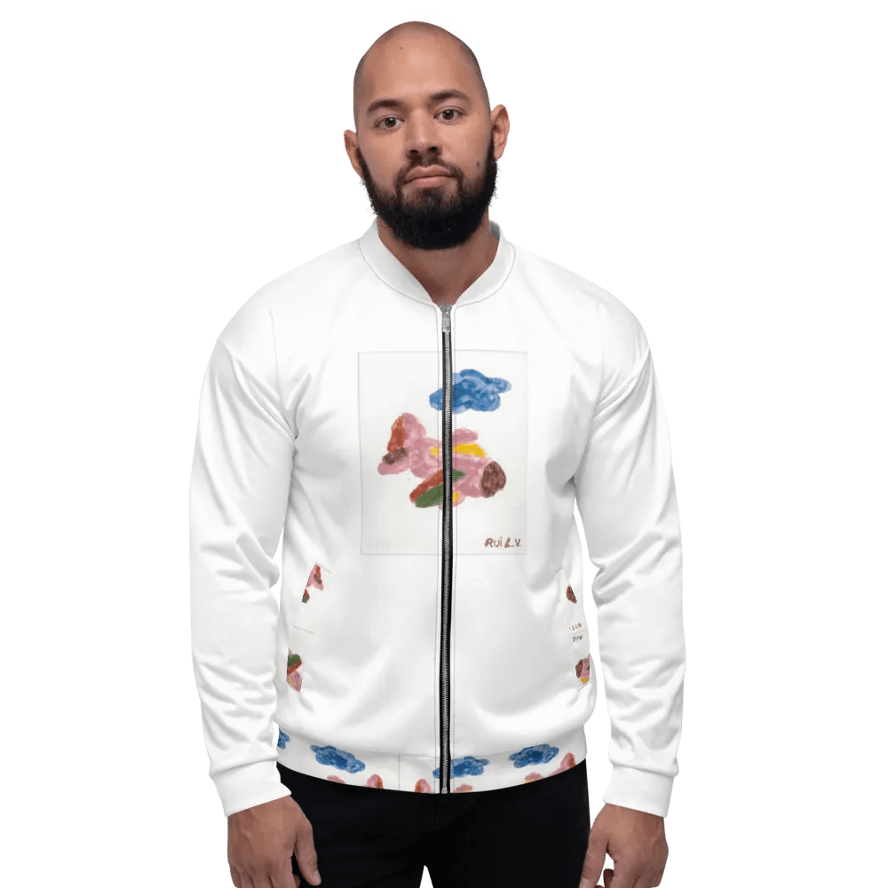 Kid Airplane (All-Over Print Bomber Jacket) product image (1)