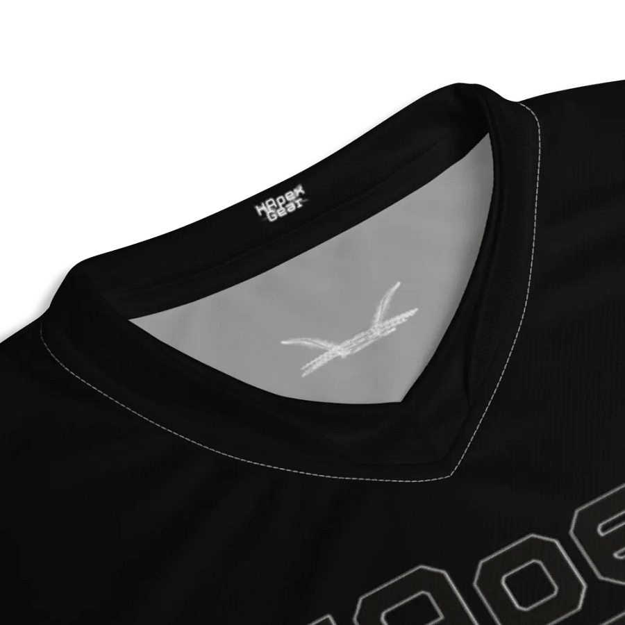 Neffex - Black - Recycled Unisex Sports Jersey - Black HApex Gear Black Logo product image (4)