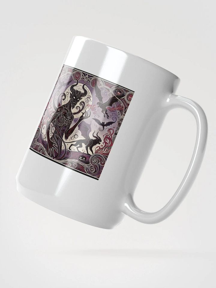 Art Nouveau Demon Halloween Coffee Mug - Gothic Elegance in Every Sip product image (2)
