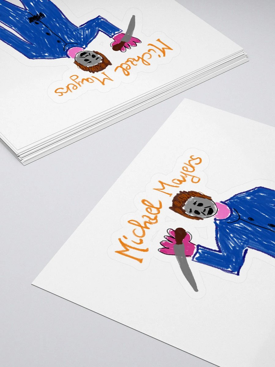 🔪 "Mayers" CreepyKids Stickers Horror Halloween Slasher Art Print🎃 product image (4)