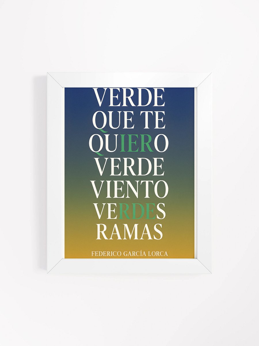 Póster ultra-premium García Lorca con cita poética española trending 2025 product image (4)