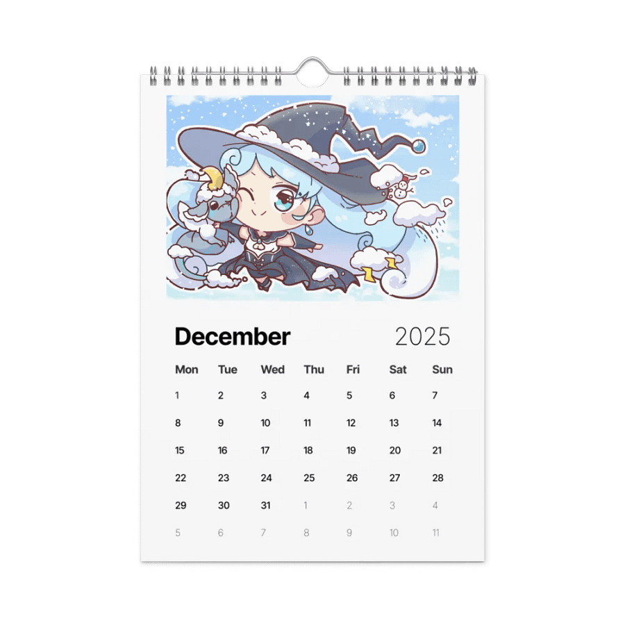 2025 CloudyClairity Calendar product image (4)