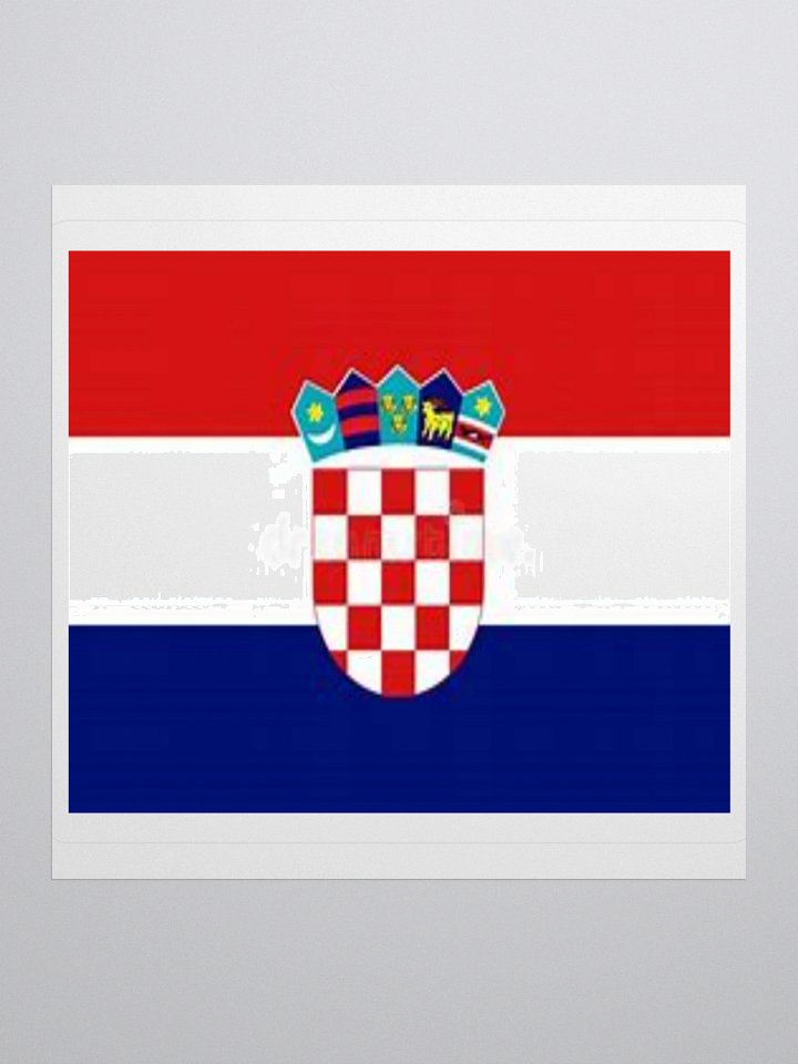 Croatia Flag Sticker | Chequered Coat of Arms Design | Durable Vinyl | 3 Sizes product image (2)