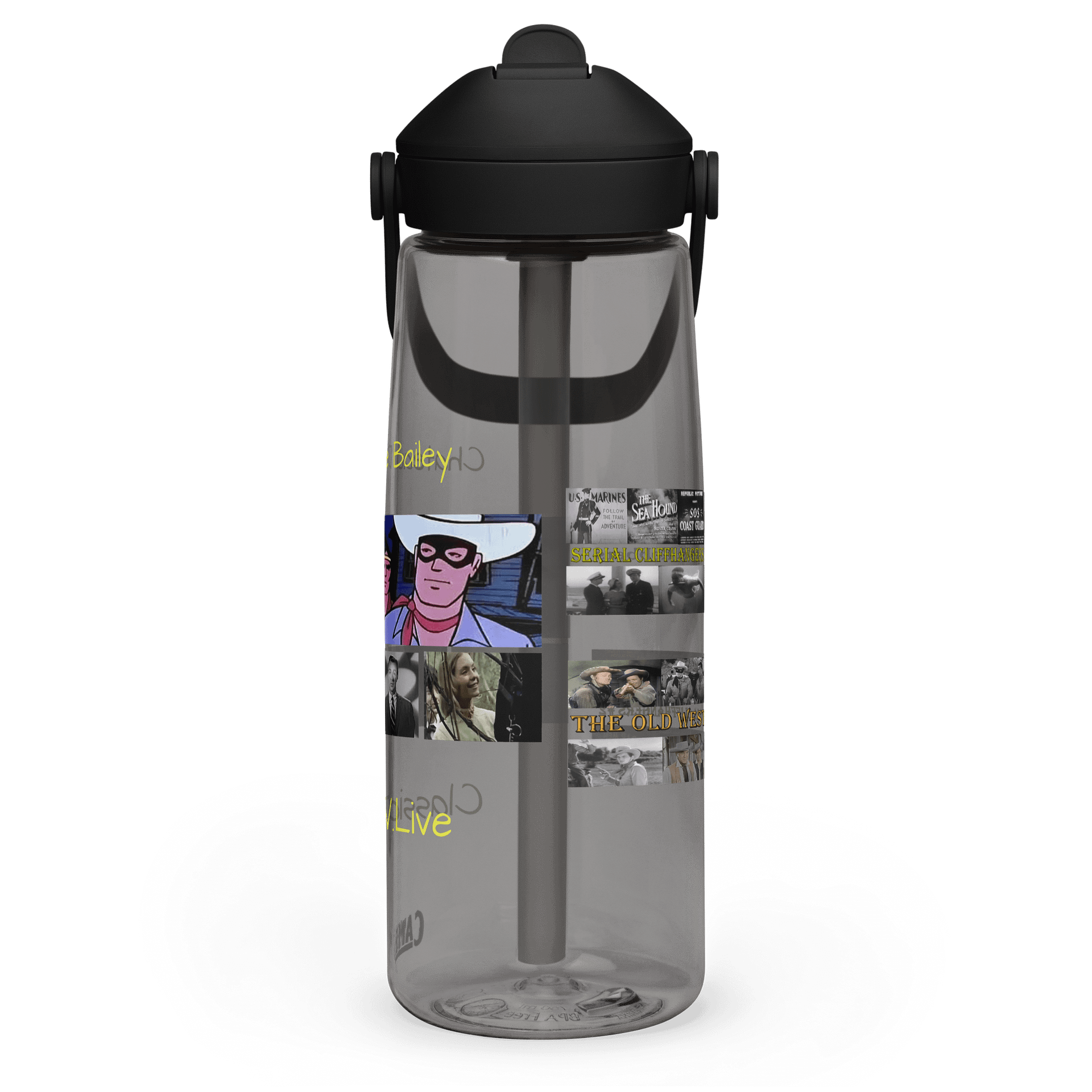 Vintage Film and TV Collage Water Bottle product image (14)