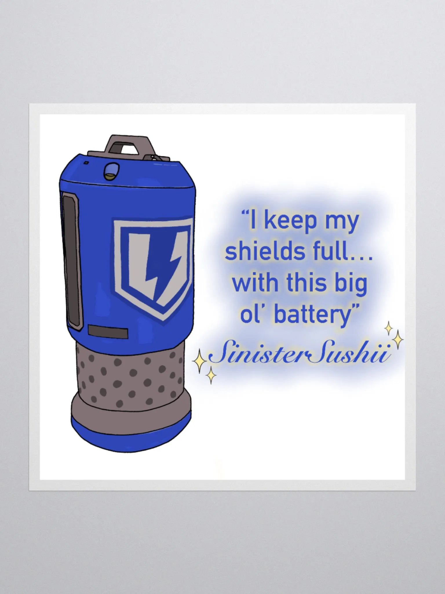 SinisterSushii Big ol' Battery Sticker product image (2)