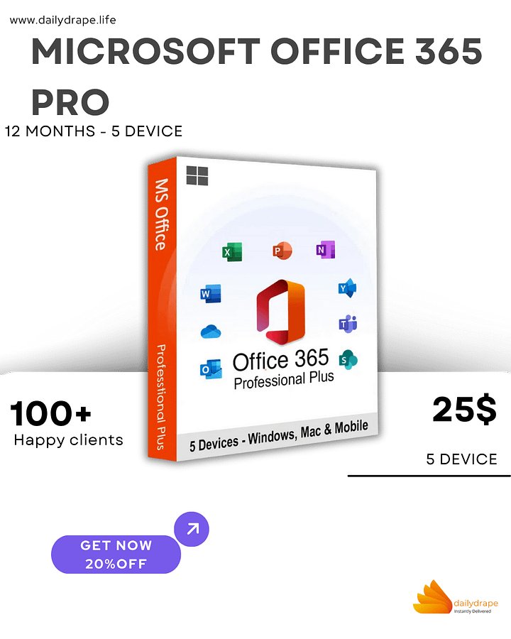 Microsoft Office 365 Pro Plus 12 MONTHS [5 DEVICE] product image (2)