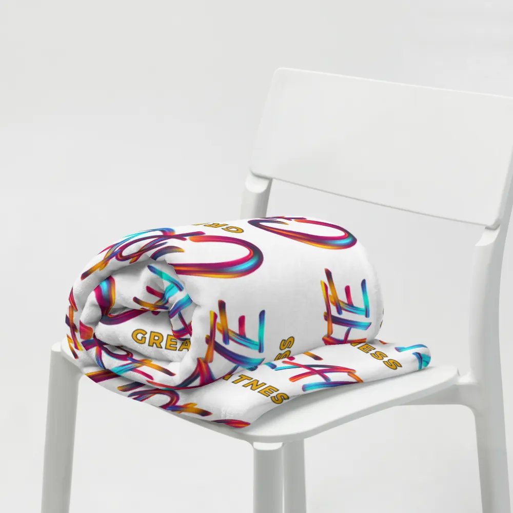 Create Greatness Patterned Throw Blanket product image (7)