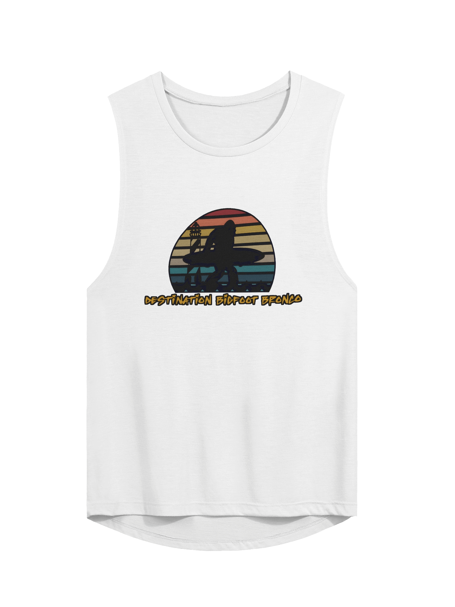 Destination Bigfoot Bronco Classic Logo Flowy Women's Muscle Tank (Multiple Colors Available) product image (3)