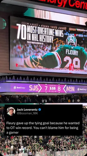 Last night Flower set the record for the most OT wins. All part of the plan 😂😂😂

#minnesotawild #mnwild #nhl #nhlmemes