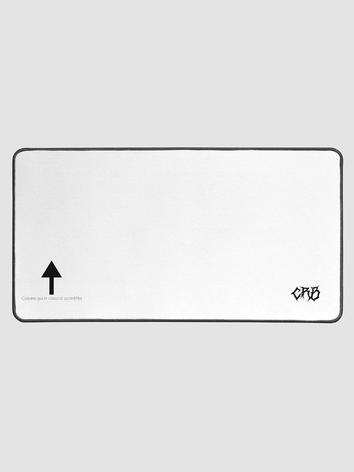 Rage game - Tappetino scrivania per mouse (39.37x80.01cm) bianco con logo nero product image (1)