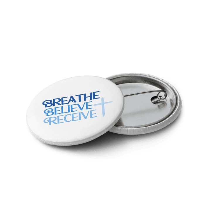 Breathe Believe Receive Set of 5 Pins, Inspirational Motivational, Self-Affirmation, Positive Vibes, Gift Idea product image (1)