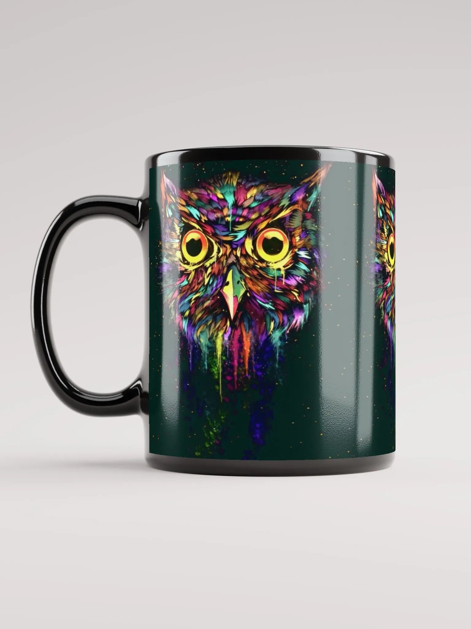 Drippy Owl Mug - Black product image (2)