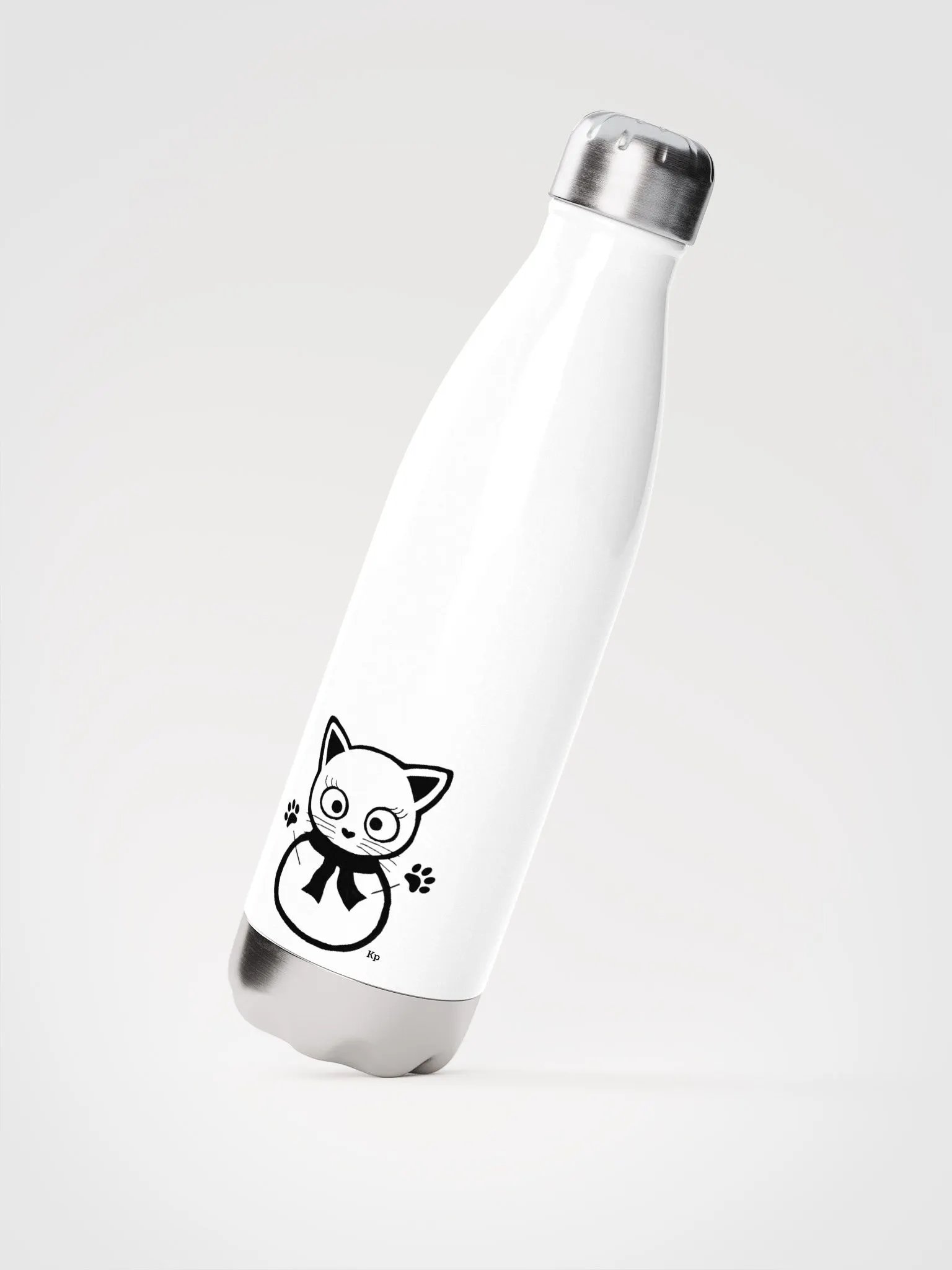 Furry Kitty Hugs Water Bottle product image (2)
