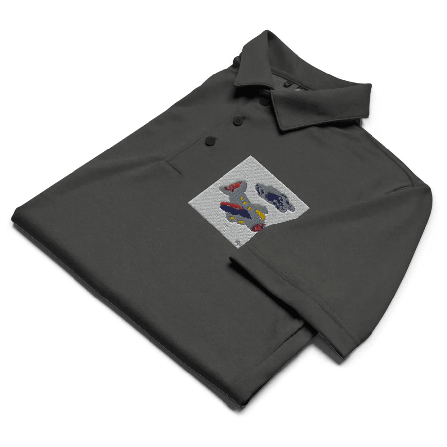 Kid Airplane (Adidas Space-Dyed Polo Shirt) product image (8)
