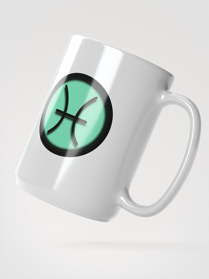 Astrology Symbol | Zodiac Sign | Pisces White Glossy Mug product image (2)