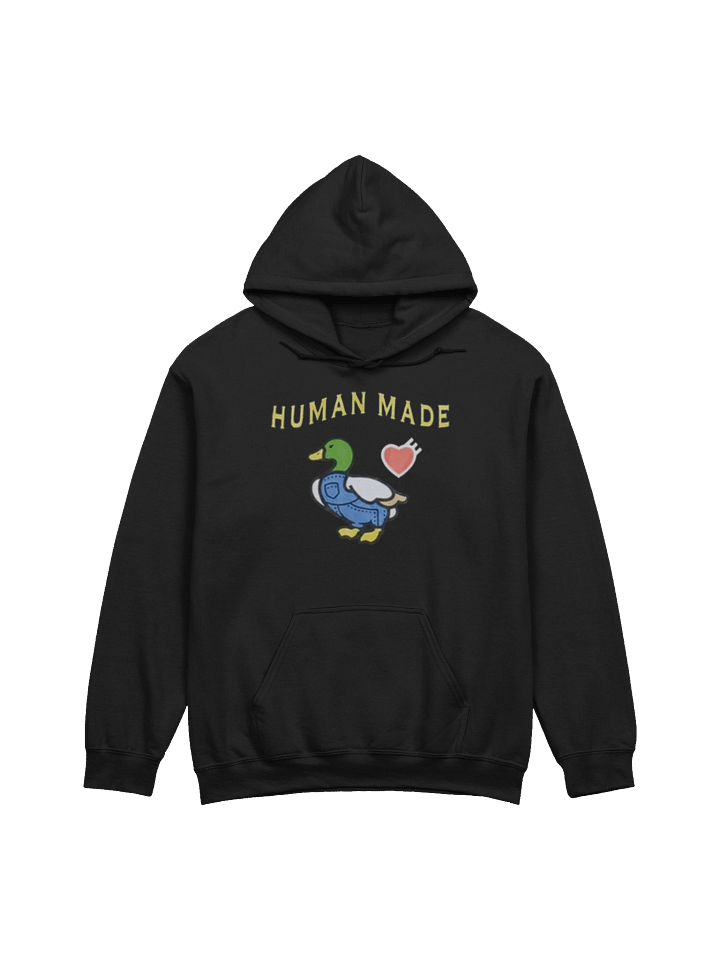 Human Made Duck Graphic Black Hoodie with Back Text Print product image (1)